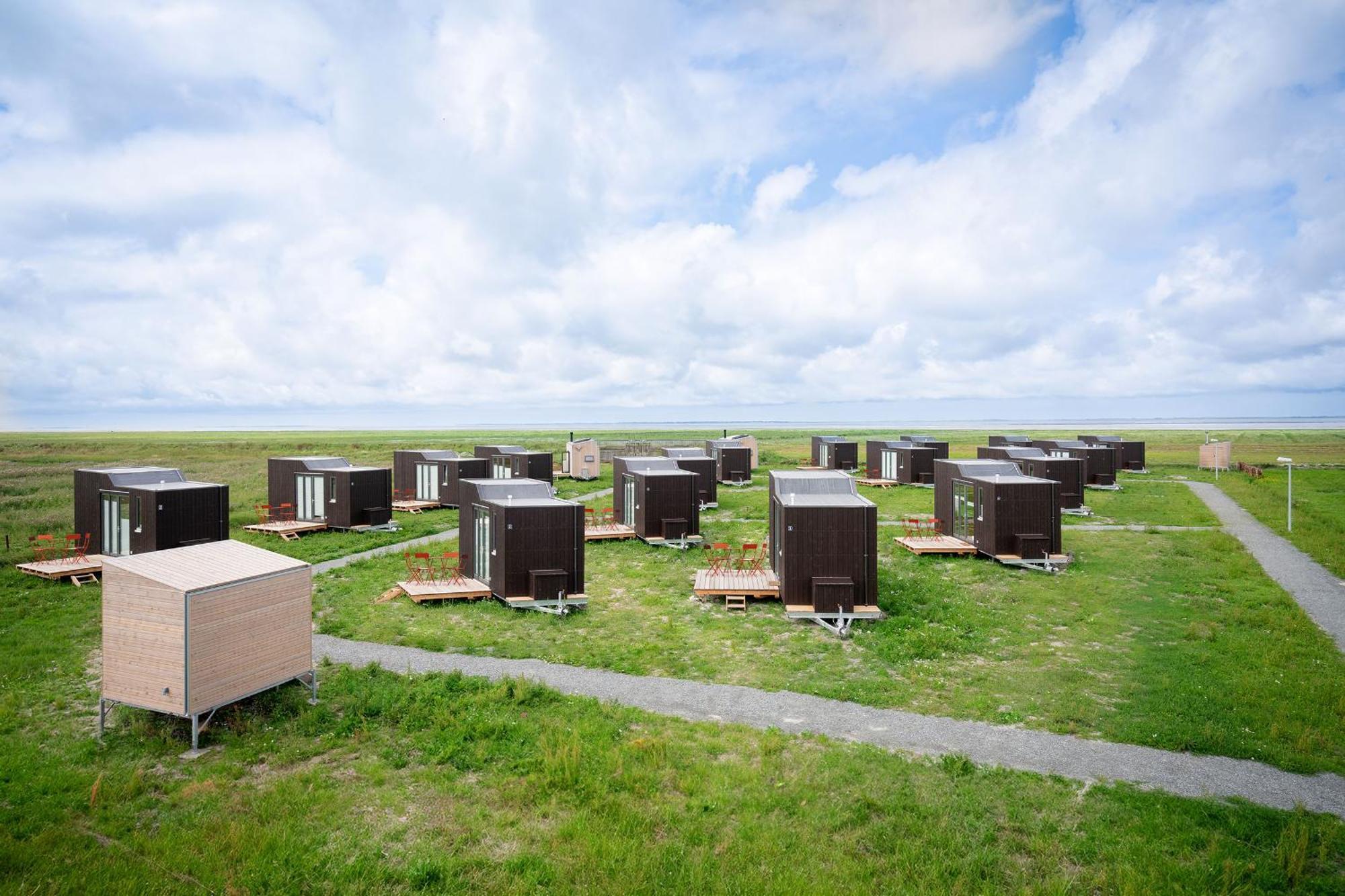 Tiny House Pioneer 18 Zur Meerseite - Green Tiny Village Harlesiel Carolinensiel Bagian luar foto