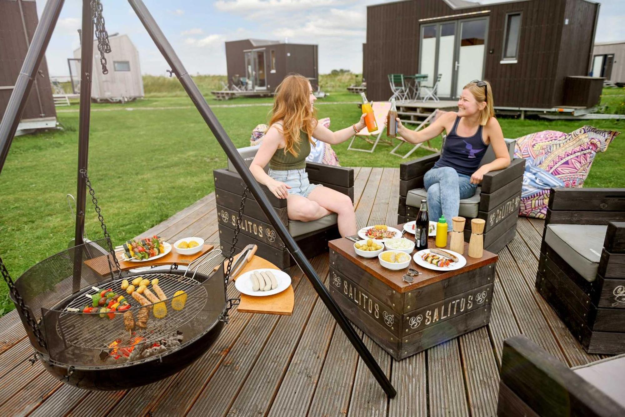 Tiny House Pioneer 18 Zur Meerseite - Green Tiny Village Harlesiel Carolinensiel Bagian luar foto